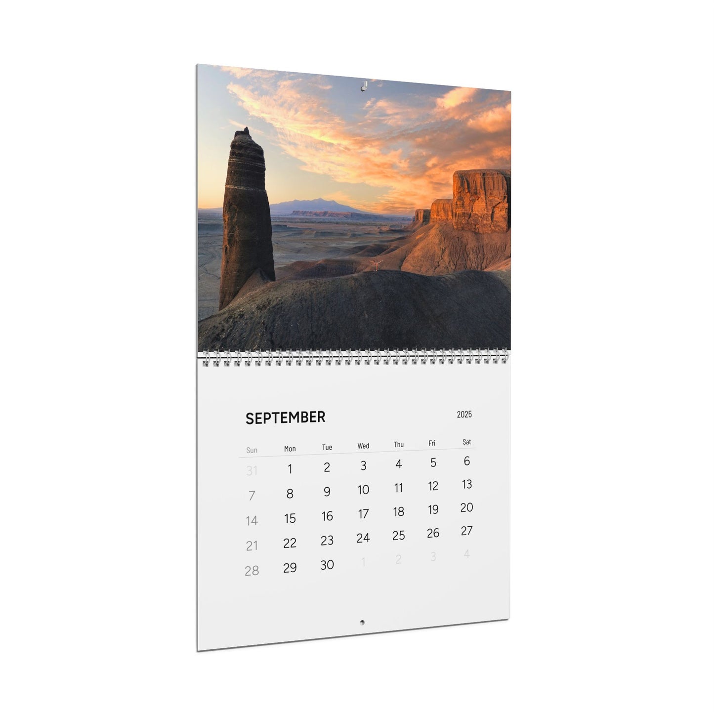 Med size 11x8.5" Kristy Jessica's 2025 Calendar: "Big Nature, Little Me!"