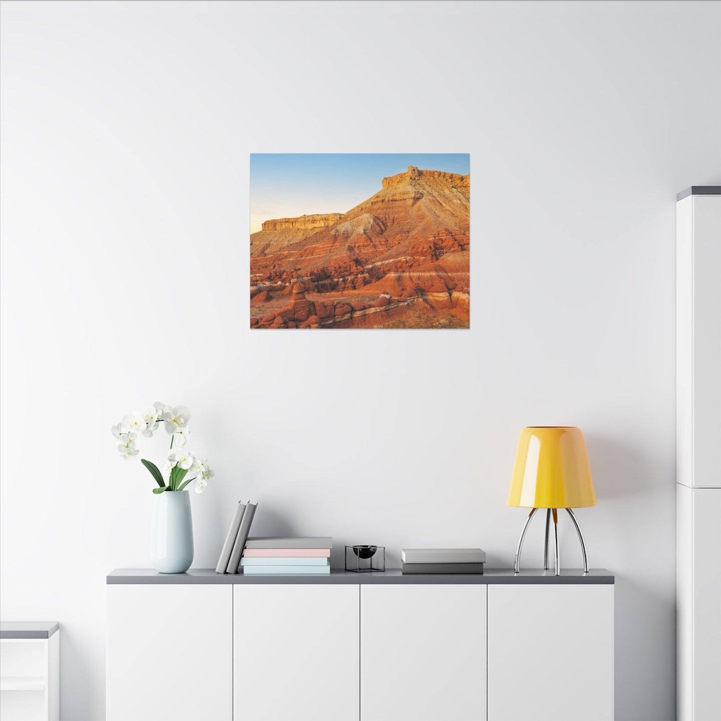 Little Egypt, Utah - Southwest Red Rock Landscape Canvas Print — Stretched Matte Wall Art