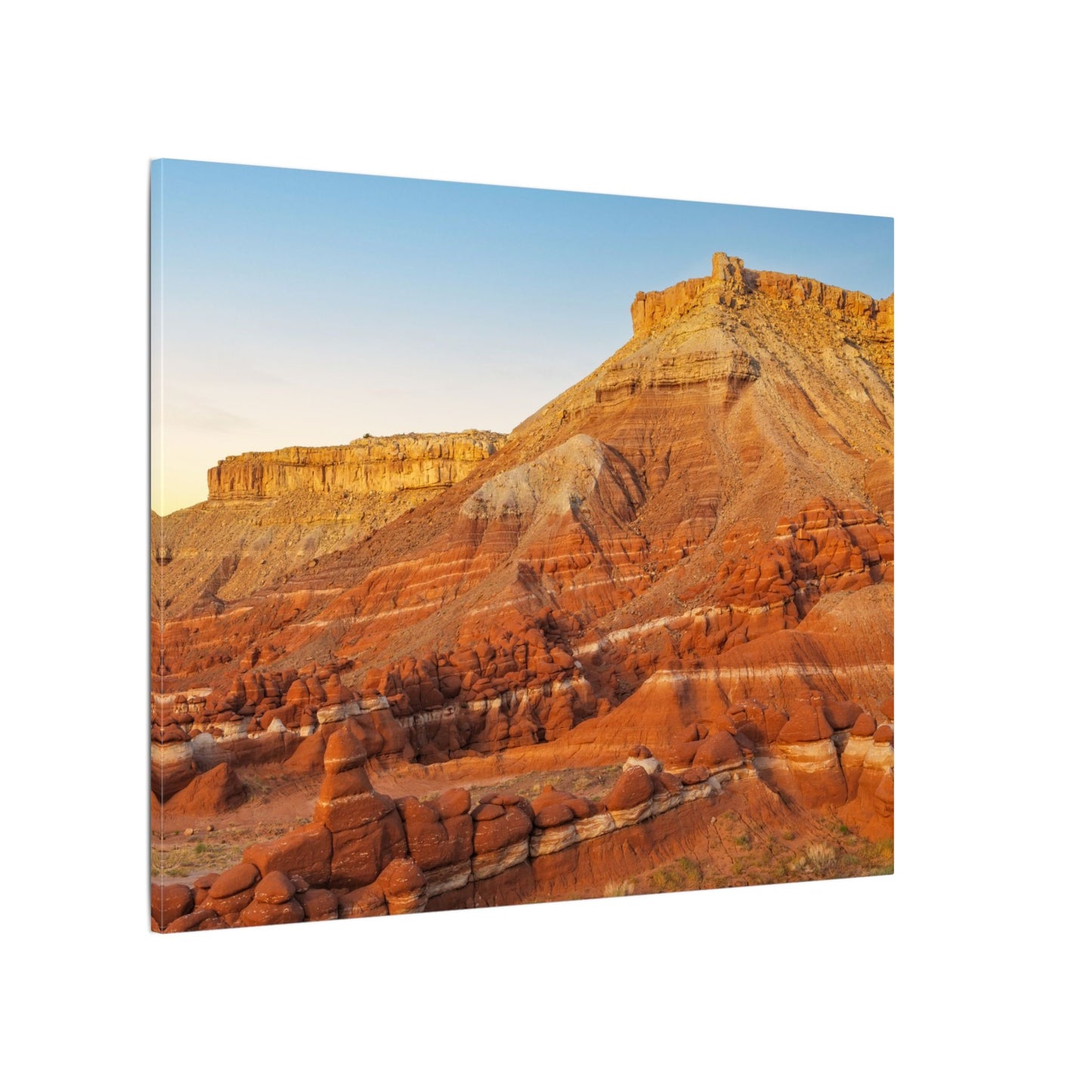 Little Egypt, Utah - Southwest Red Rock Landscape Canvas Print — Stretched Matte Wall Art