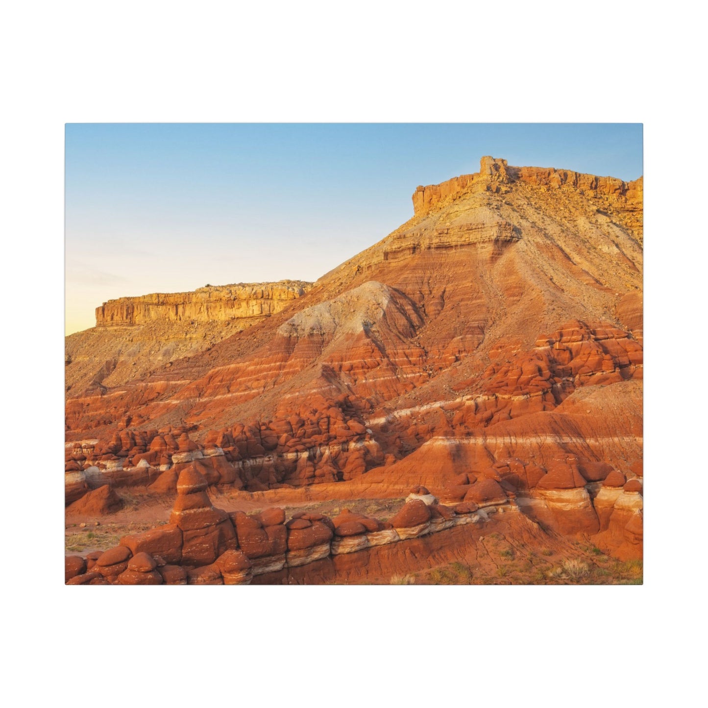 Little Egypt, Utah - Southwest Red Rock Landscape Canvas Print — Stretched Matte Wall Art