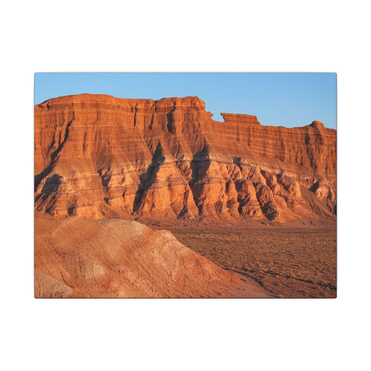 Desert Canyon Matte Canvas Print — Red Rock Landscape Wall Art