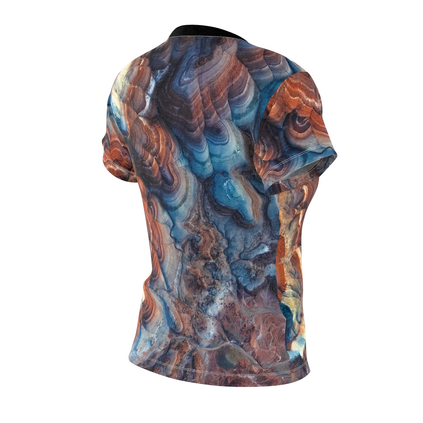 Women's All-Over Print Tee — Bentonite Hills Utah Marble Swirl