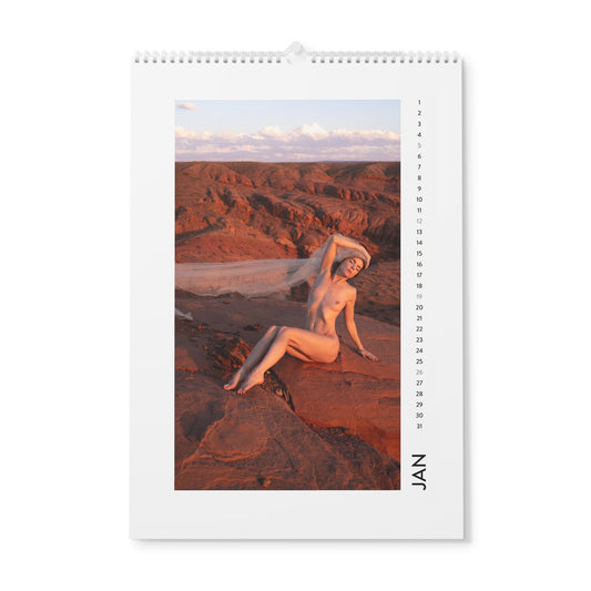 Nude 12.6x17.7" Kristy Jessica's Artistic in Nature 2025 Wall Calendar