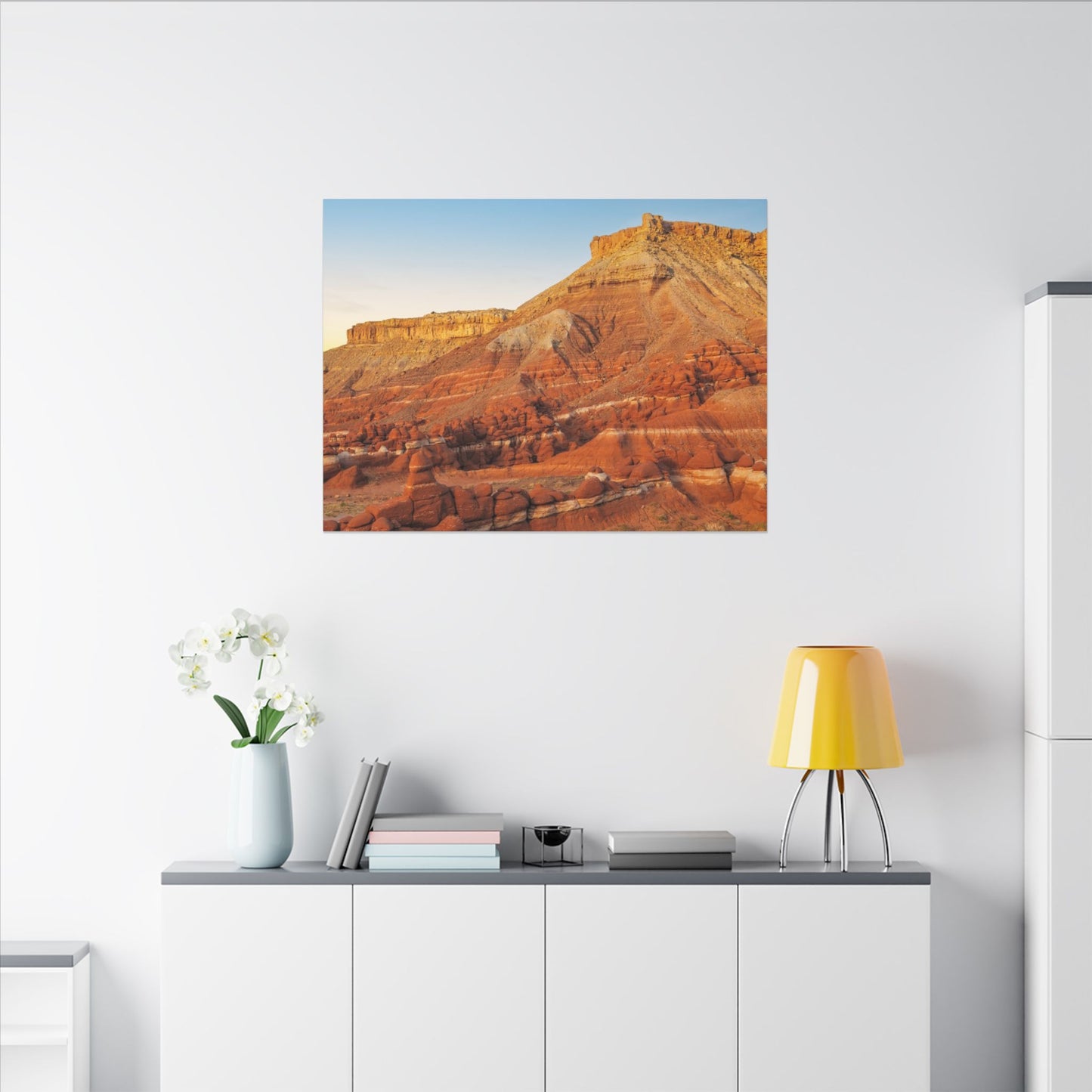 Little Egypt, Utah - Southwest Red Rock Landscape Canvas Print — Stretched Matte Wall Art