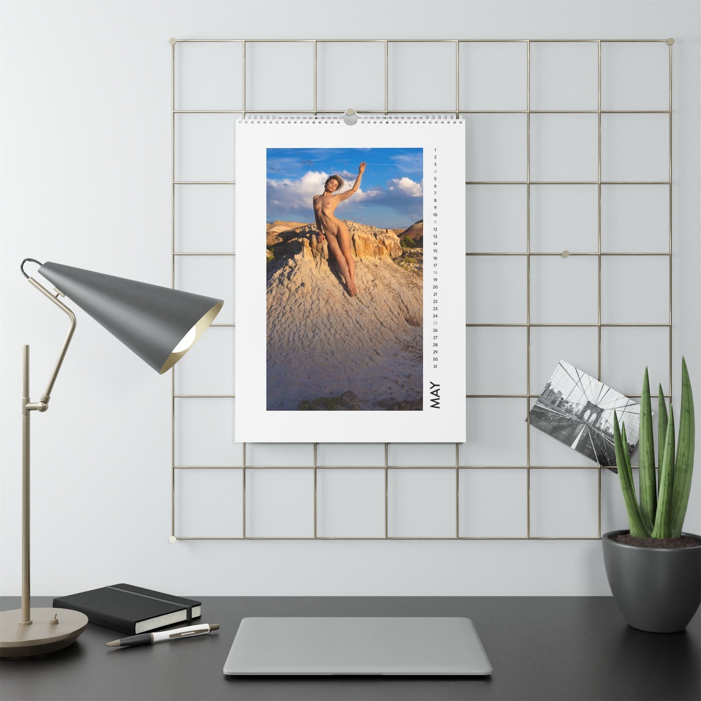 Nude 12.6x17.7" Kristy Jessica's Artistic in Nature 2025 Wall Calendar