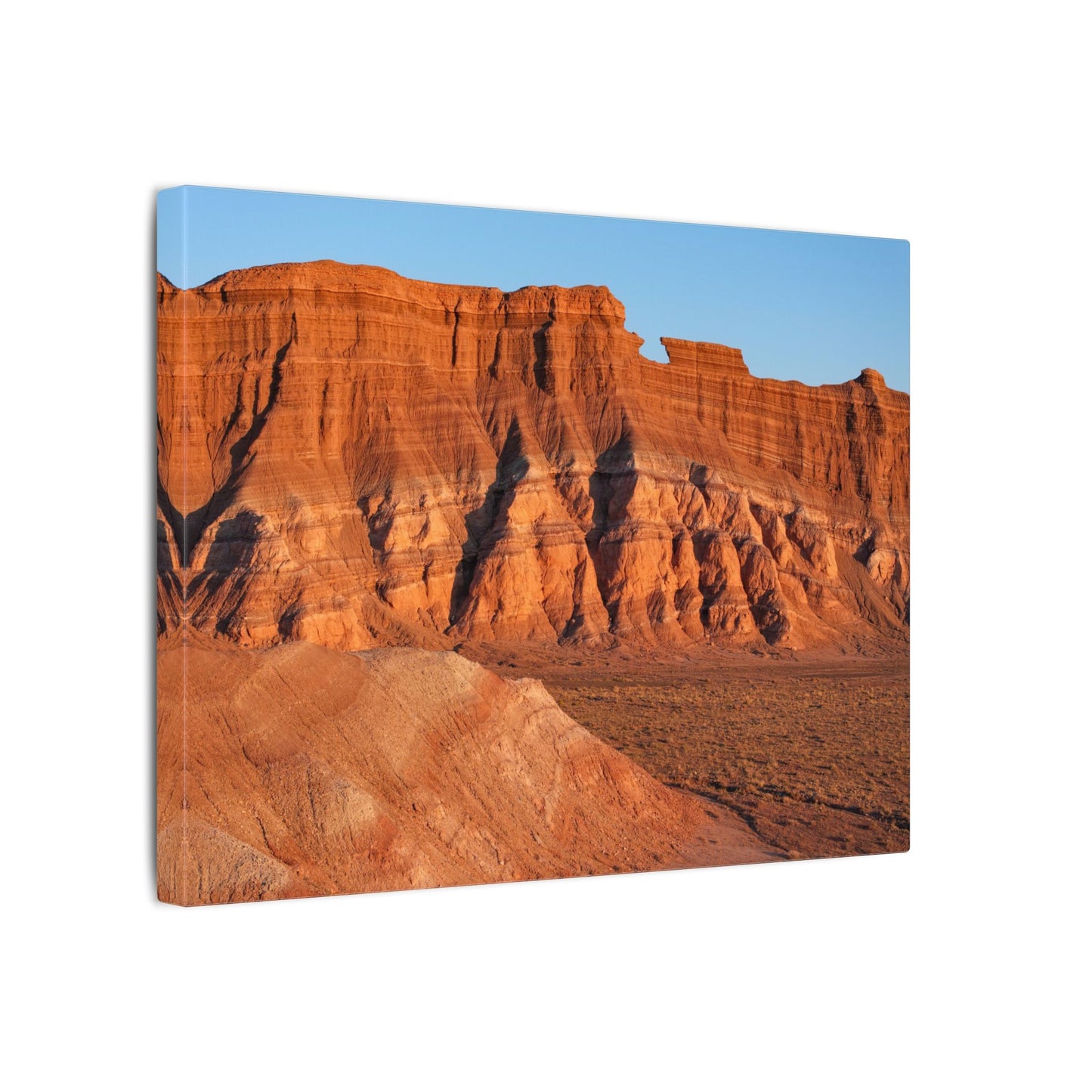Desert Canyon Matte Canvas Print — Red Rock Landscape Wall Art