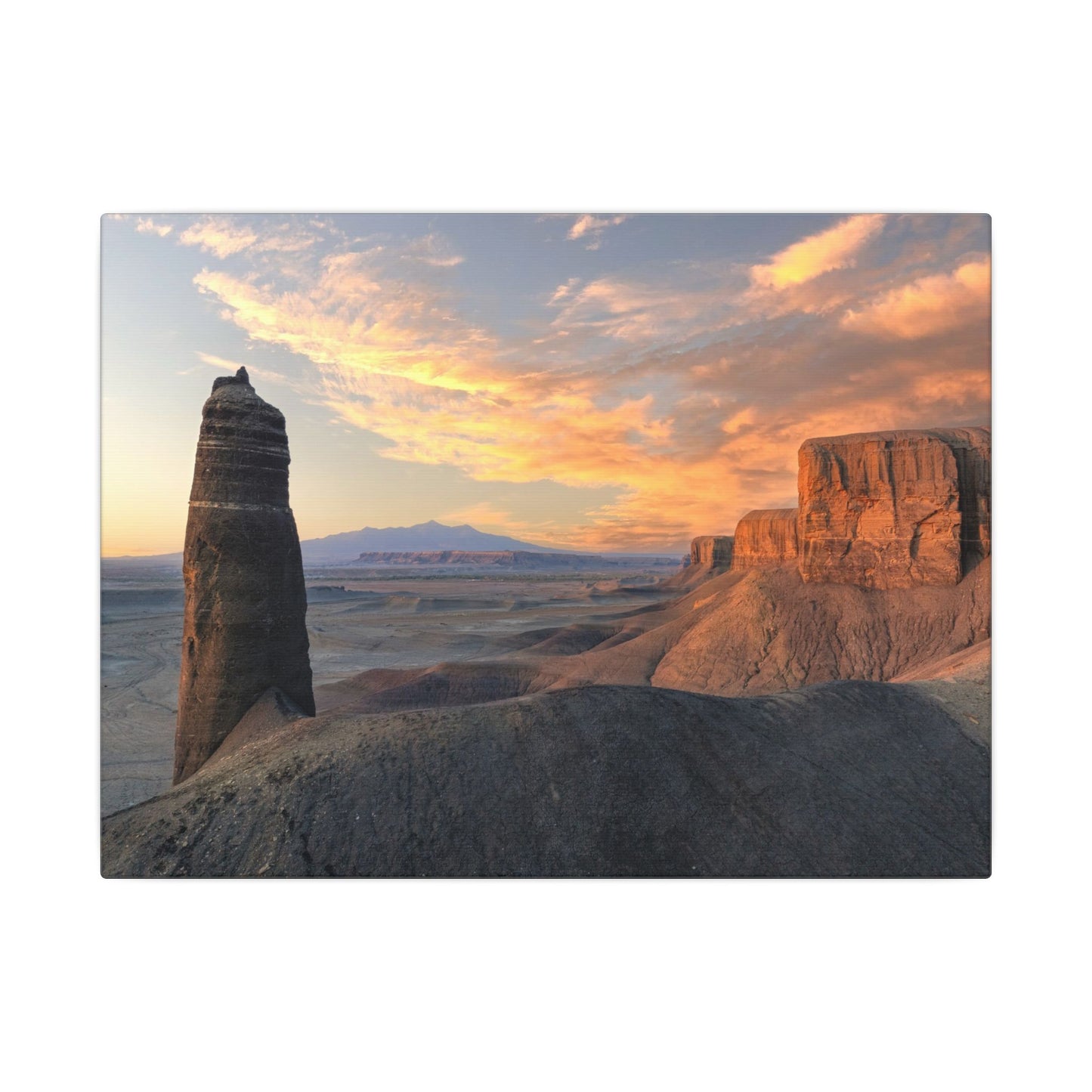 Angel Of Death, Utah - Desert Sunset Canvas Print — Dramatic Landscape Wall Art
