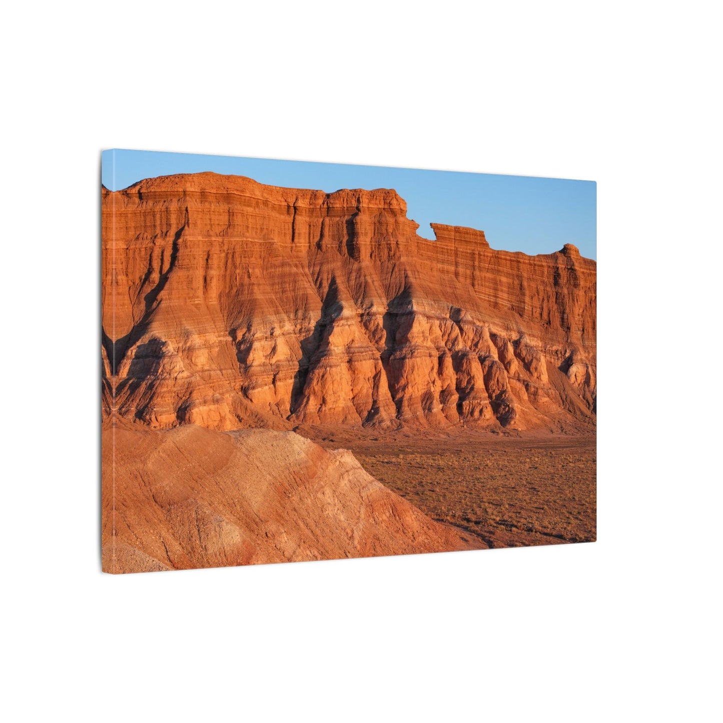 Desert Canyon Matte Canvas Print — Red Rock Landscape Wall Art