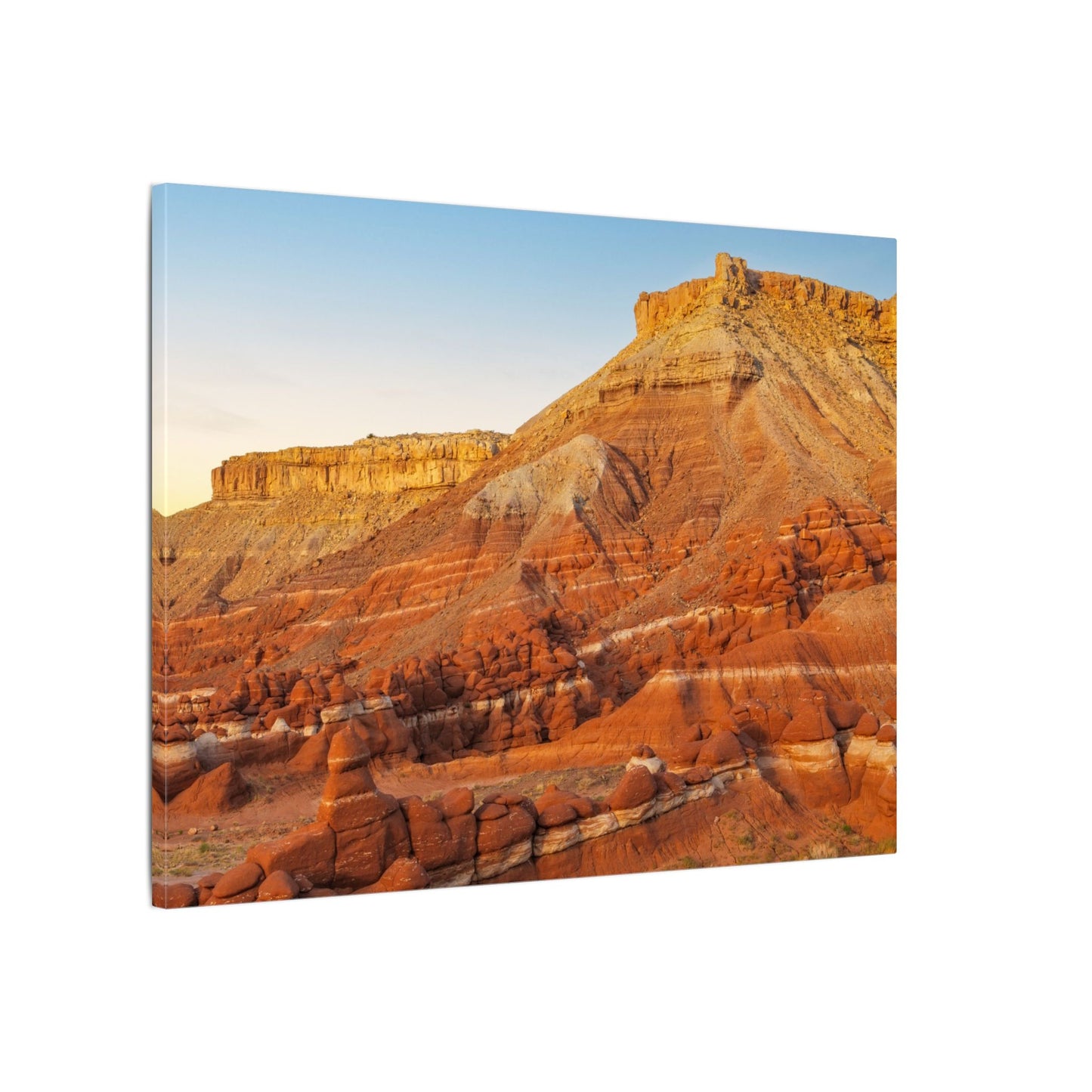 Little Egypt, Utah - Southwest Red Rock Landscape Canvas Print — Stretched Matte Wall Art