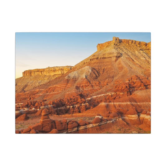 Little Egypt, Utah - Southwest Red Rock Landscape Canvas Print — Stretched Matte Wall Art