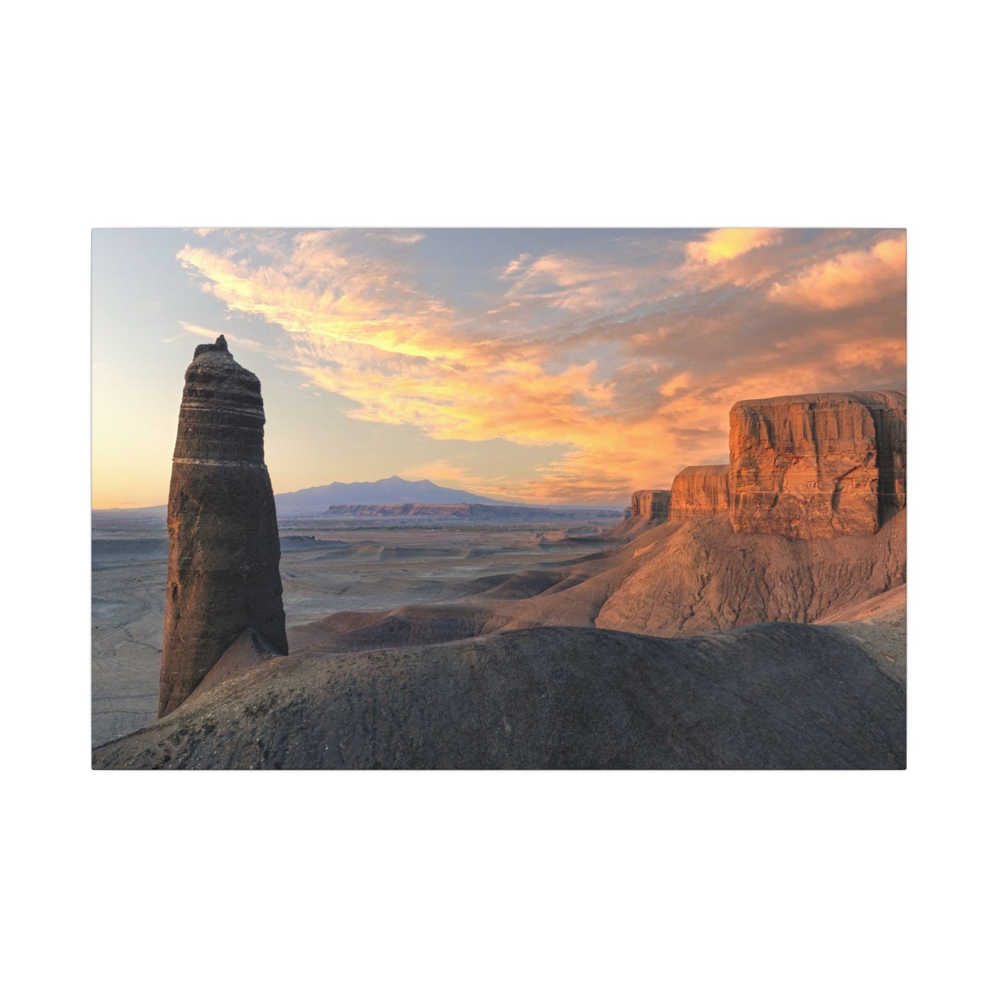 Angel Of Death, Utah - Desert Sunset Canvas Print — Dramatic Landscape Wall Art